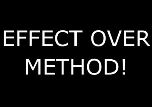 Effect over method 2