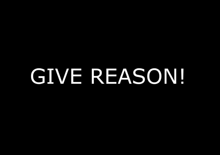 Give Reason